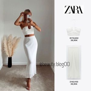 Draped Halter Top by Zara